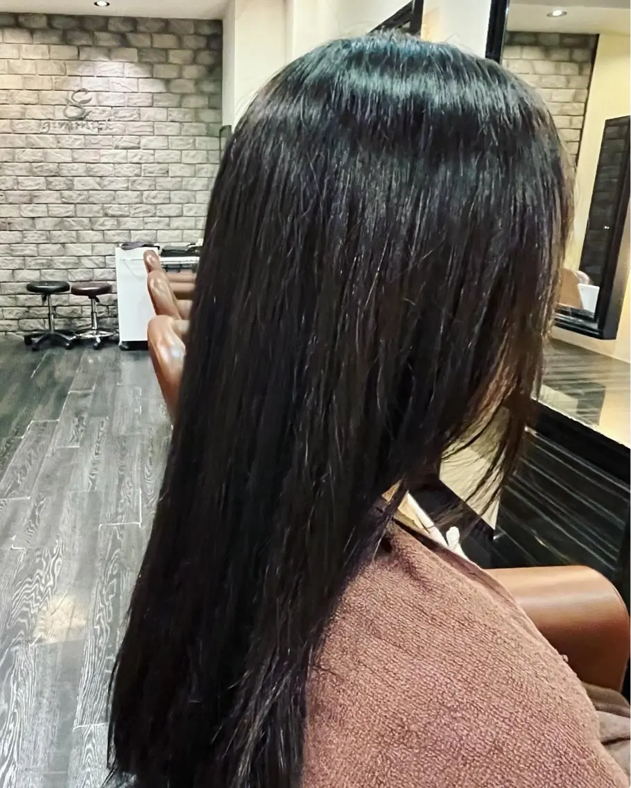 ロング 学生 自由が丘/駅近/艶髪 /骨格補正/土屋優希のヘアスタイル