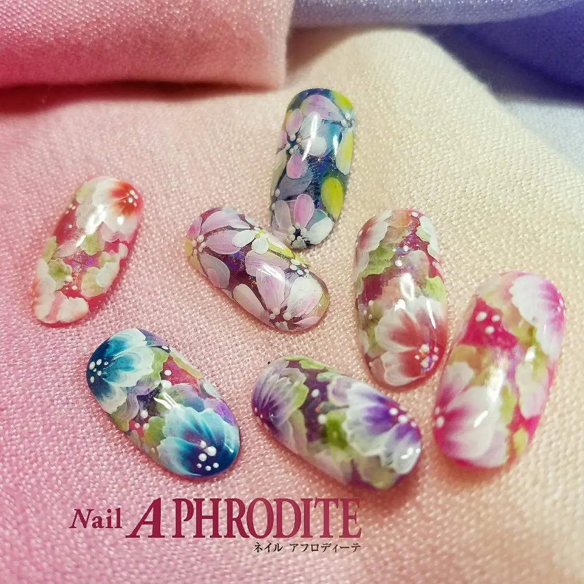 ネイル フラワーネイル Nail Aphroditeのネイルデザイン