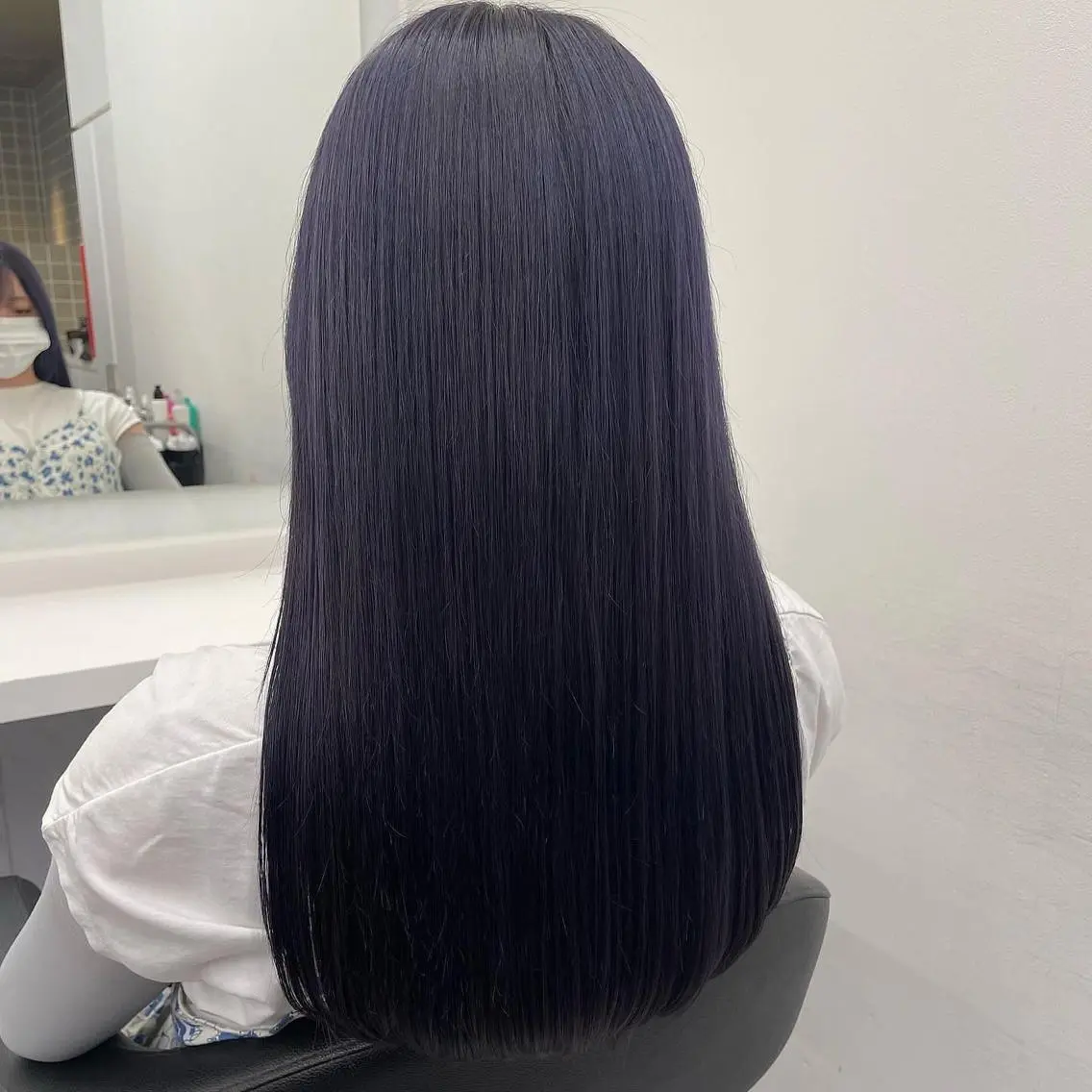 ミディアム カラー パーマ ヘアアレンジ メンズ キッズ ネイル マツエク・マツパ アイブロウ 🦋縮毛/韓国レイヤ ー/透明感カラー🦋のヘアスタイル