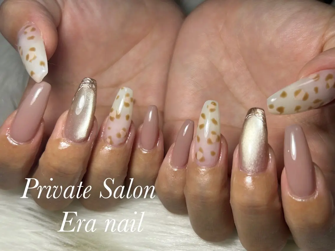 ネイル アニマル柄 ハンドネイル Era nailのネイルデザイン