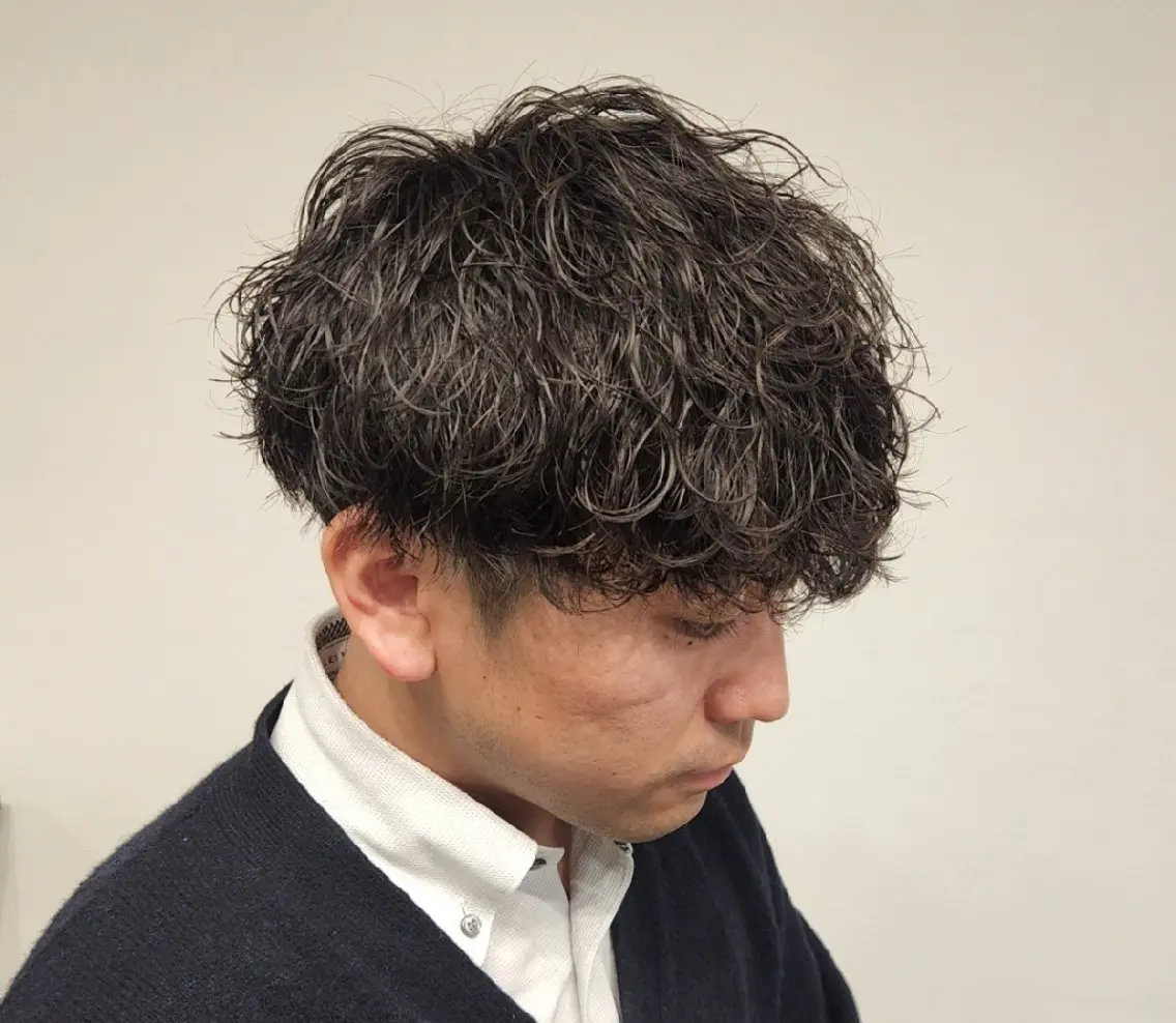 ショート パーマ メンズ 【イケメン風パーマ】 SHOFYのヘアスタイル