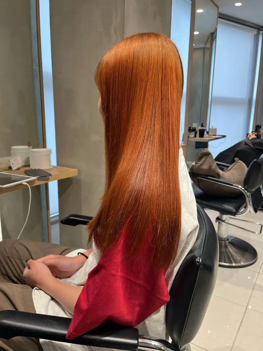 ロング カラー ヘアアレンジ 黒髪 ブリーチ ケアブリーチ カシス ディープラベンダー stylist ◎RUKI.のヘアスタイル