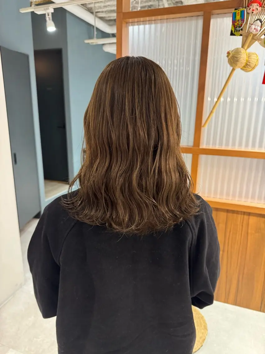 カラー カット ヘアカラー トリートメント 優梨💞 /透明感カラーのヘアスタイル