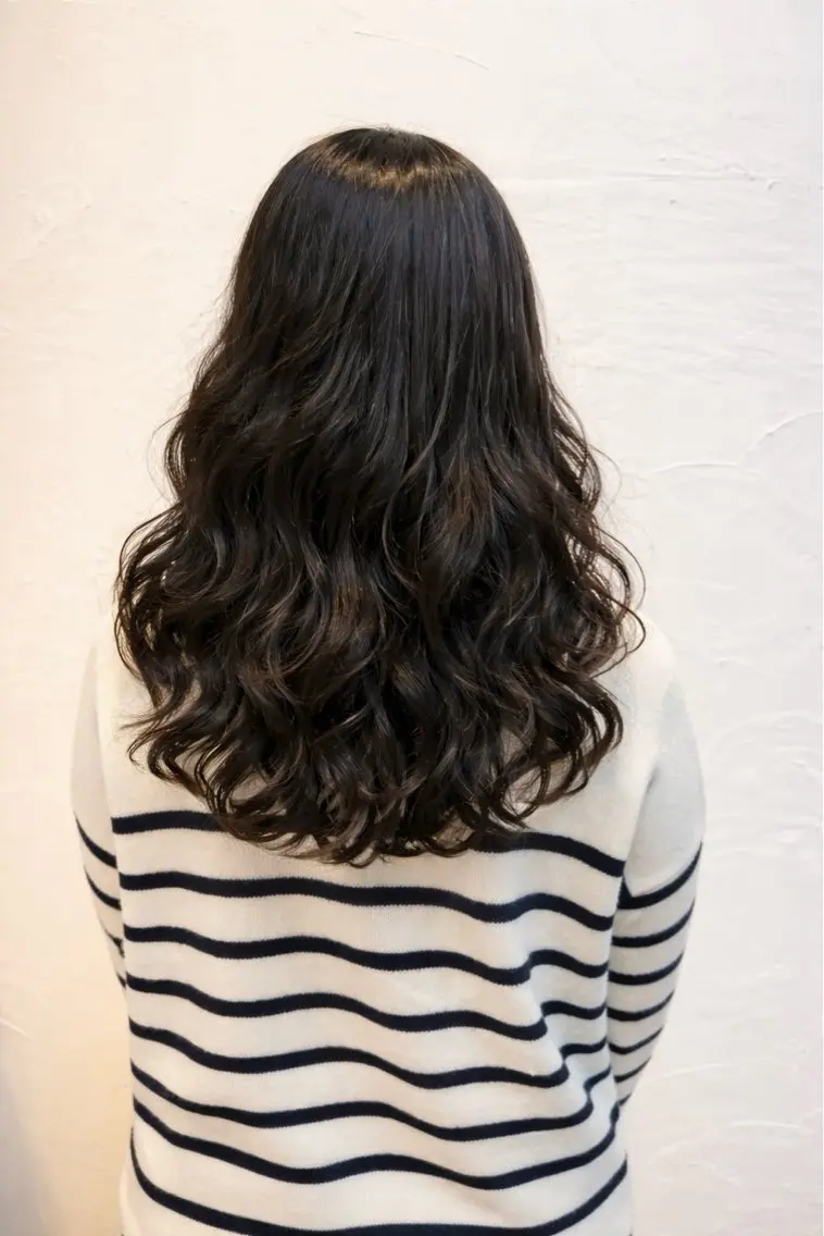 ロング ケアカラー レイヤーカット ロング 大園 晃のヘアスタイル