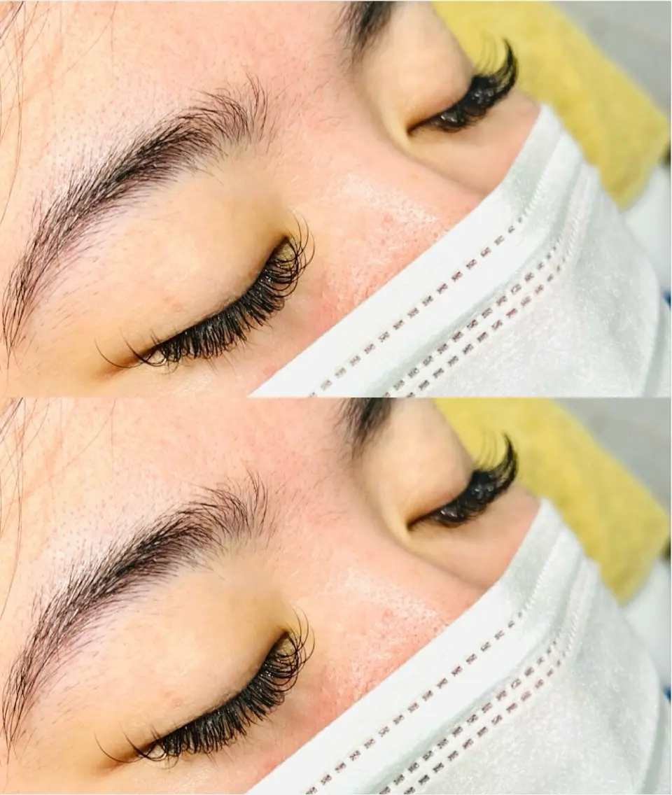 マツエク・マツパ Dカール ゴージャス 一重×まつ毛パーマ マツエク eyelash presh yukaのマツエク・マツパデザイン