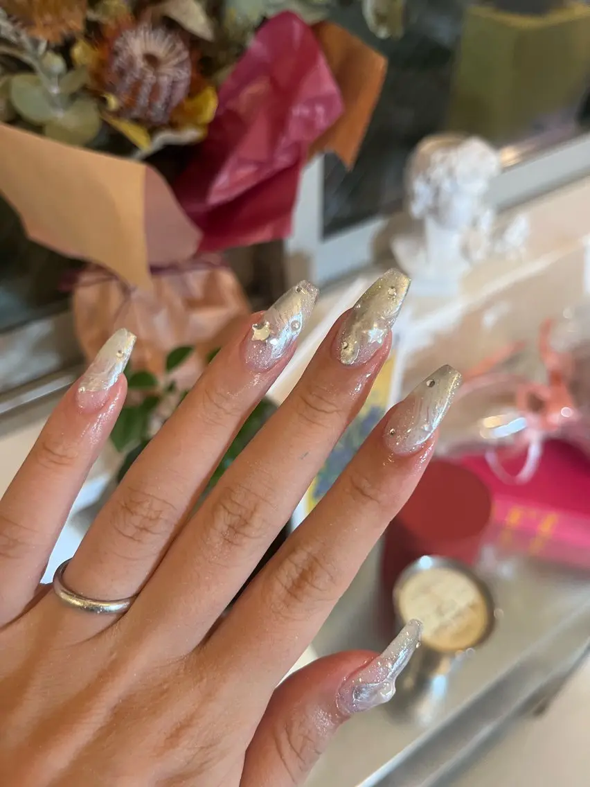 【オフ無料✨】オフあり/ Hand gel💅60min ¥6850🌈💘の写真