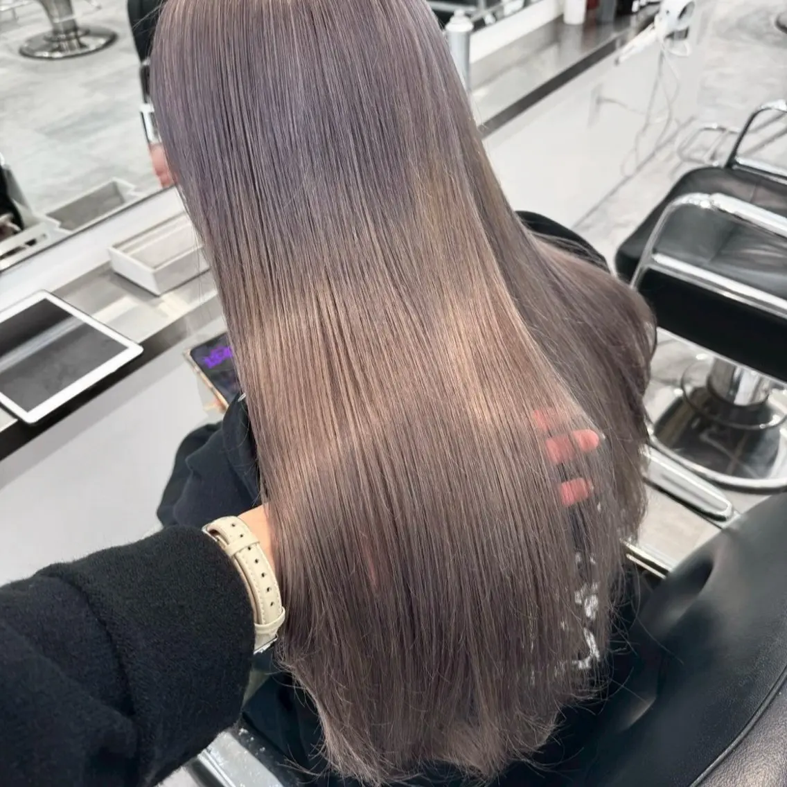 ロング カラー ヘアカラー Parve Mix 森 美遥🩶⛓️のヘアスタイル