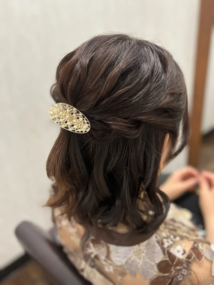 ミディアム ヘアアレンジ カラーモデル募集 ☘️もえな☘️のヘアスタイル