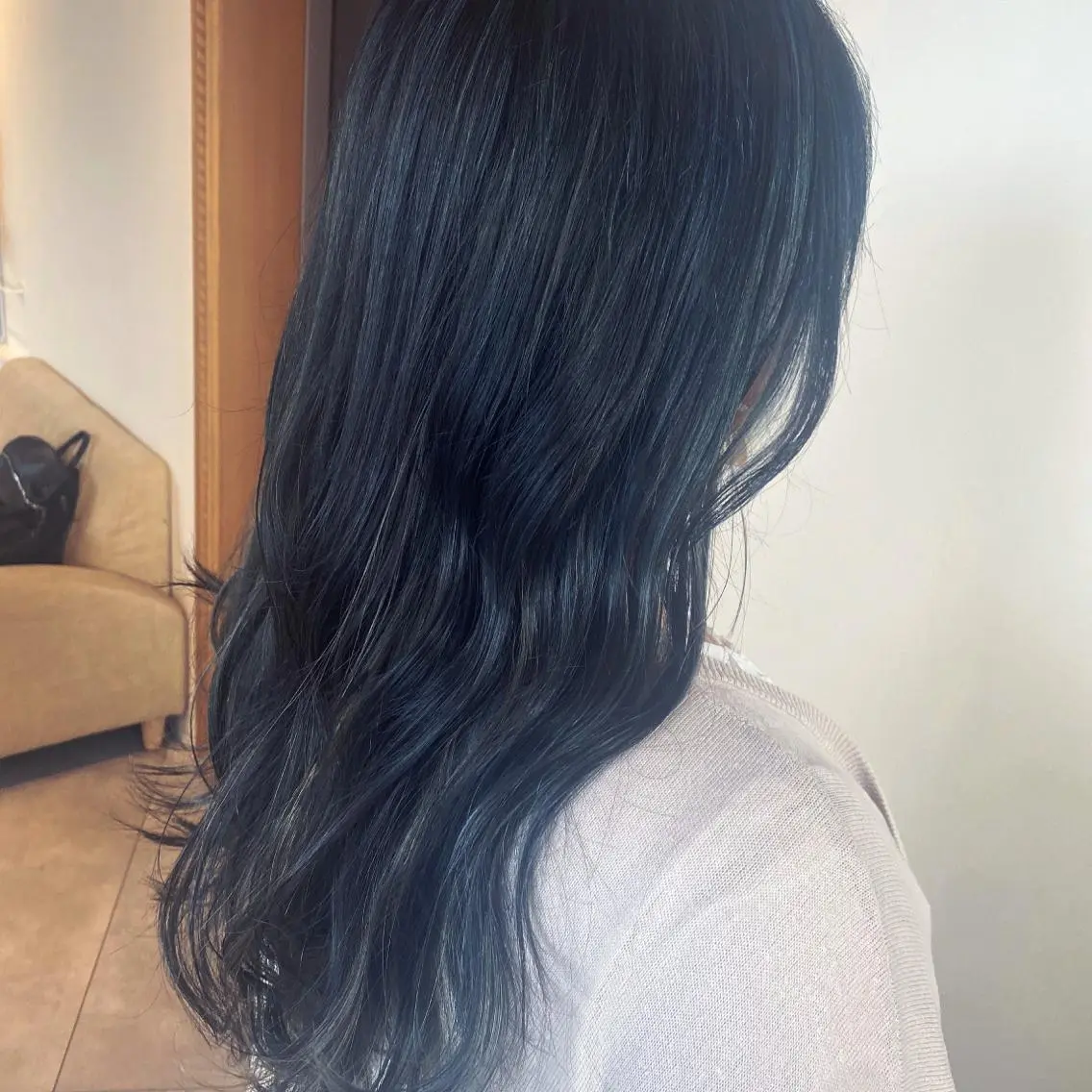 ロング カラー カット ヘアカラー トリートメント 南上 野々佳のヘアスタイル