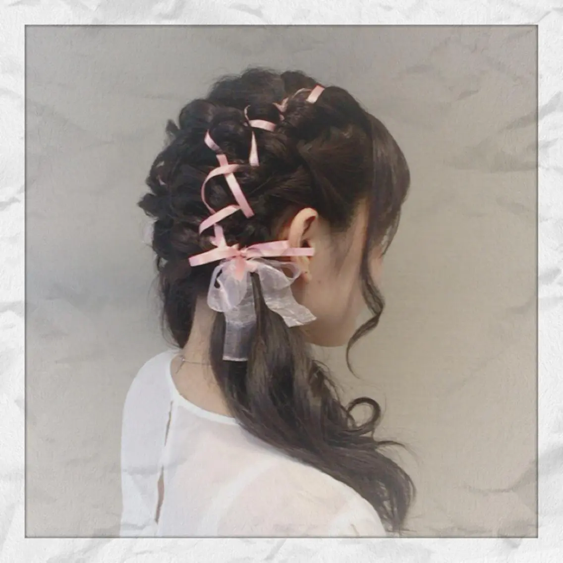 セミロング ヘアアレンジ ツインテール ヘアセット ヘアセット/着付け 𓇼 まつもと𓇼のその他イメージ