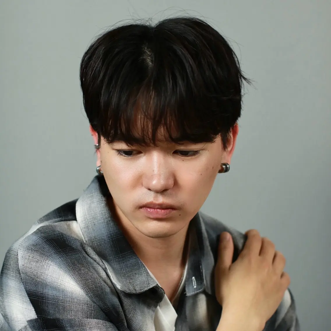 【韓国風】メンズカット+ダウンパーマの写真