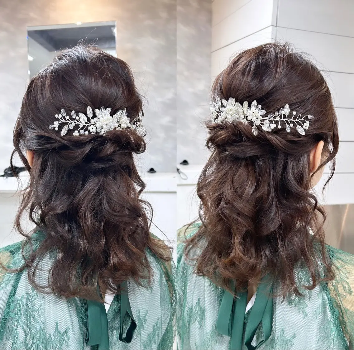 ミディアム ヘアセット レイヤー/艶髪カラー 森本くるみのヘアスタイル