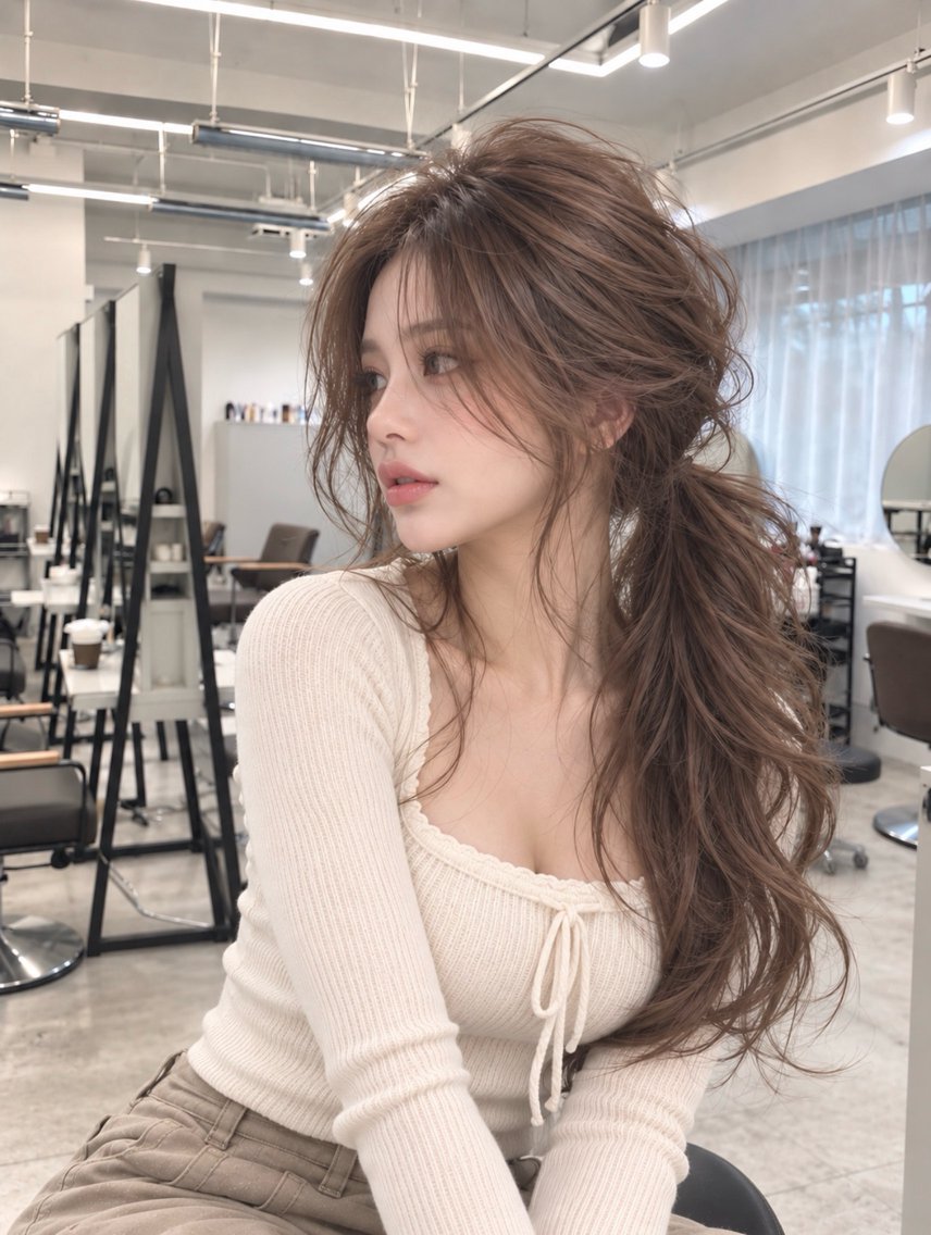 ロング 髪質改善 レイヤーカット 縮毛矯正 トリートメント 酸性ストレート カット ヘアカラー 縮毛矯正 トリートメント ✨毛髪診断で絶対綺麗 ✨美髪艶髪専門✨高浪のヘアスタイル