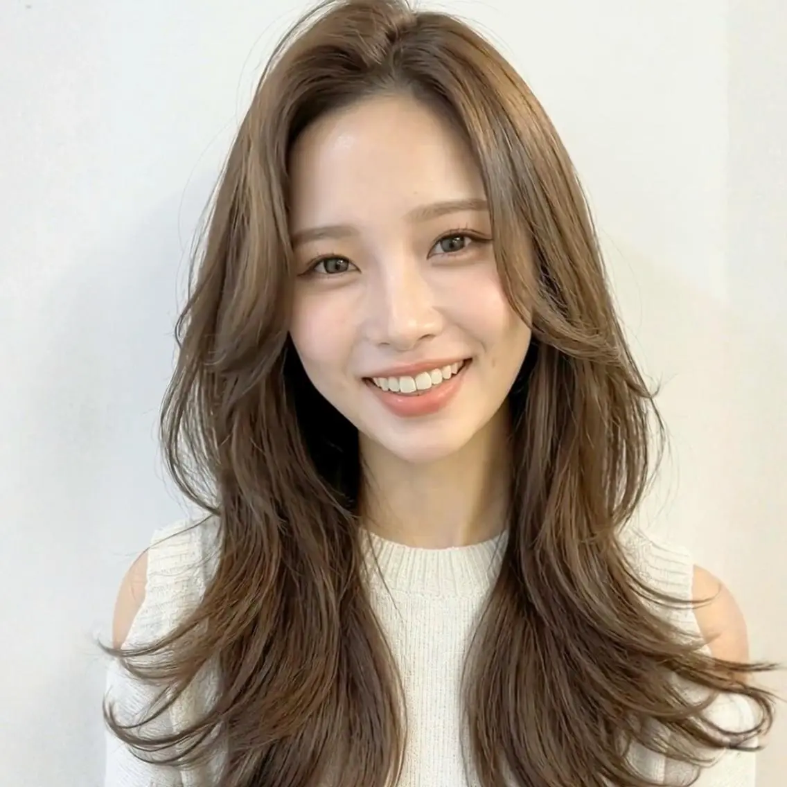 ロング カラー イルミナカラー 髪質改善 縮毛矯正 SOURCE京橋🌟 ヘアケア/艶カラーのヘアスタイル