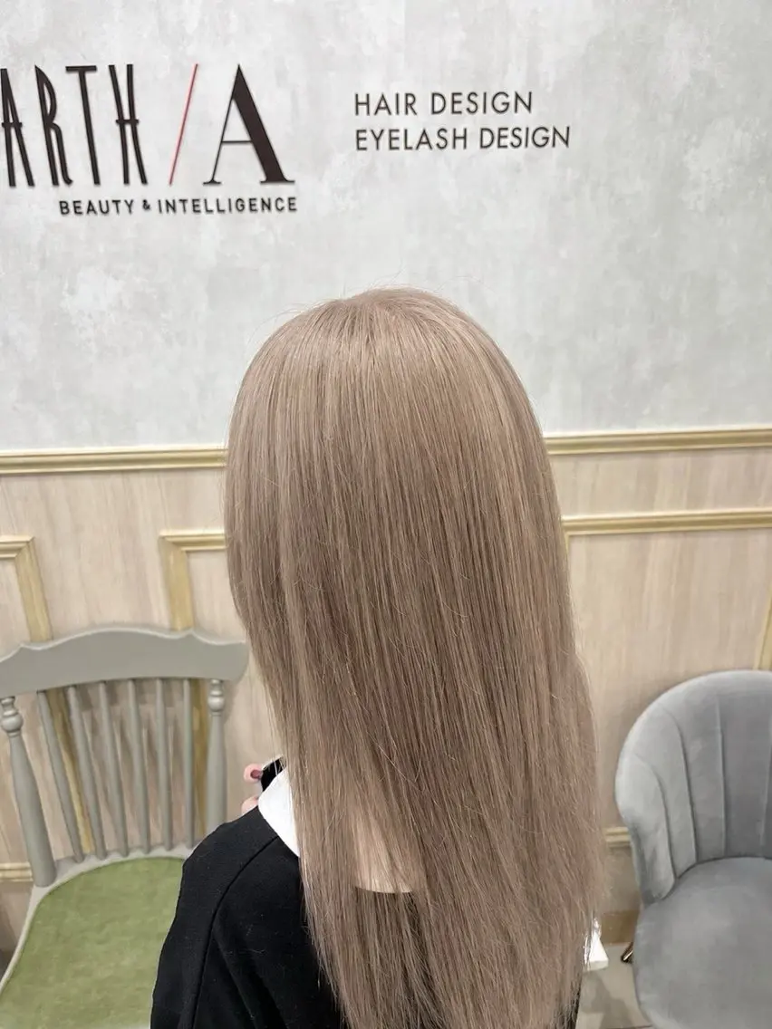 ミディアム ヘアカラー 廣田 大幹のヘアスタイル
