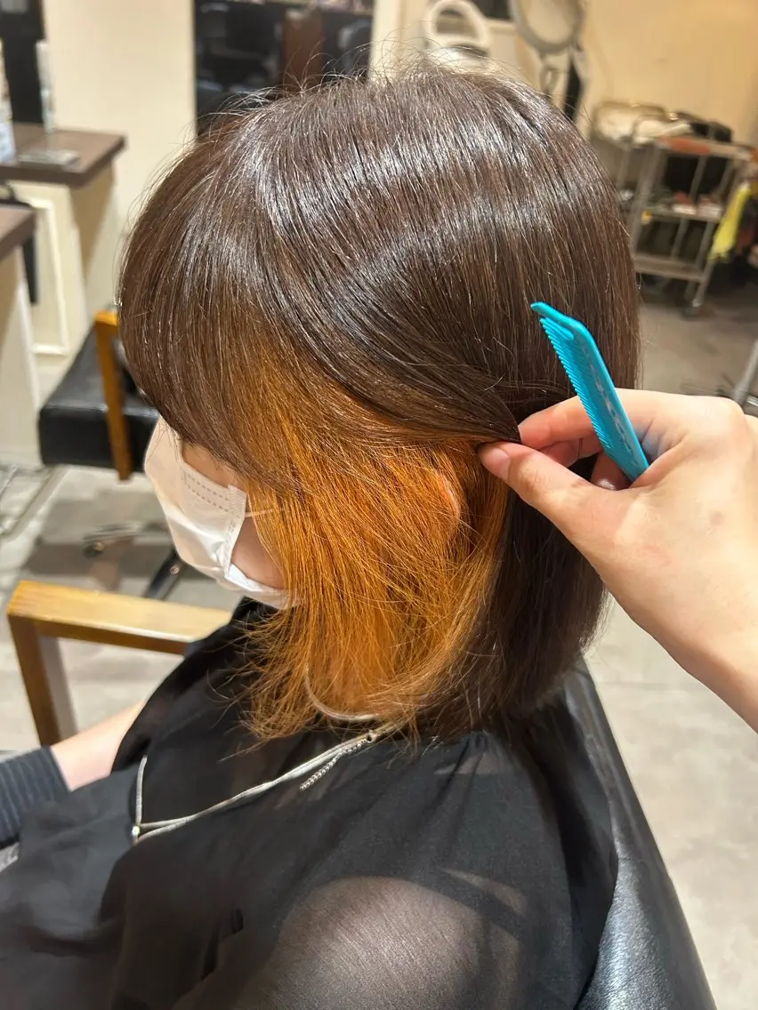 カラー インナーカラー hirano harukaのヘアスタイル