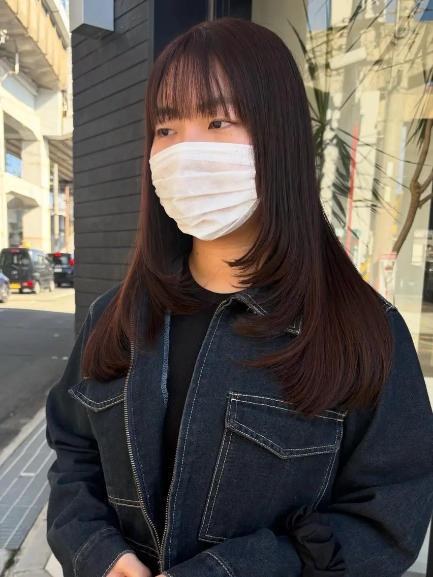 ロング カラー ヘアカラー トリートメント 河野いずみ レイヤー/ボブ 🤍のヘアスタイル
