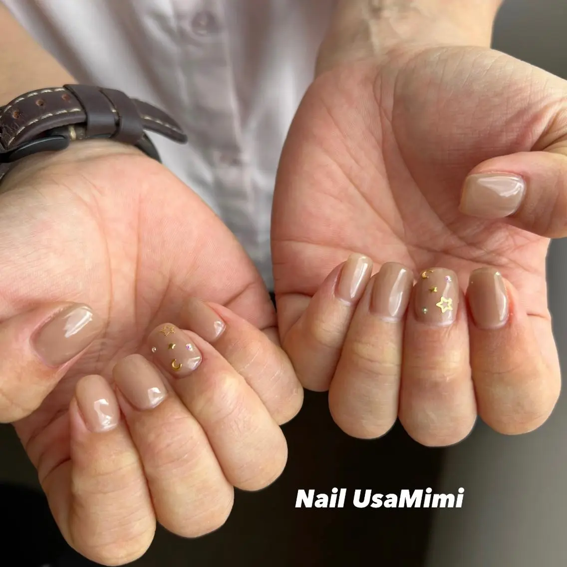 ネイル クリアネイル フットネイル ジェルネイル マグネットネイル 持ち込み 本町ネイルNail UsaMimiのネイルデザイン
