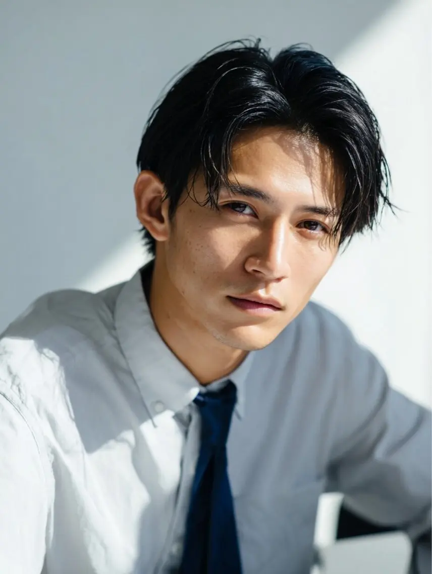 ショート パーマ メンズ Men's特化 ✂️ 垢抜けヘア/宮澤蓮のヘアスタイル