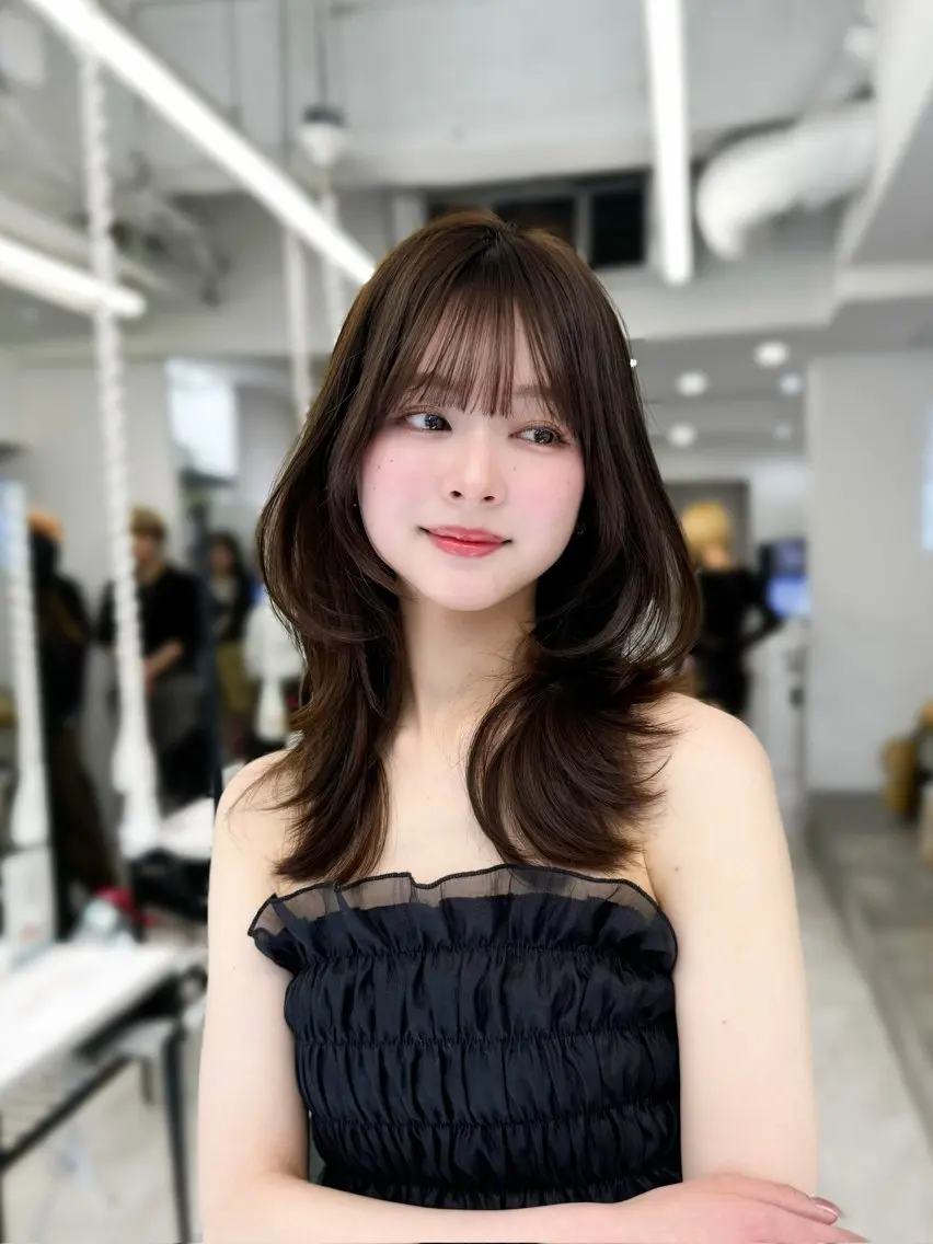 ミディアム なつき🎀韓国 styleのヘアスタイル