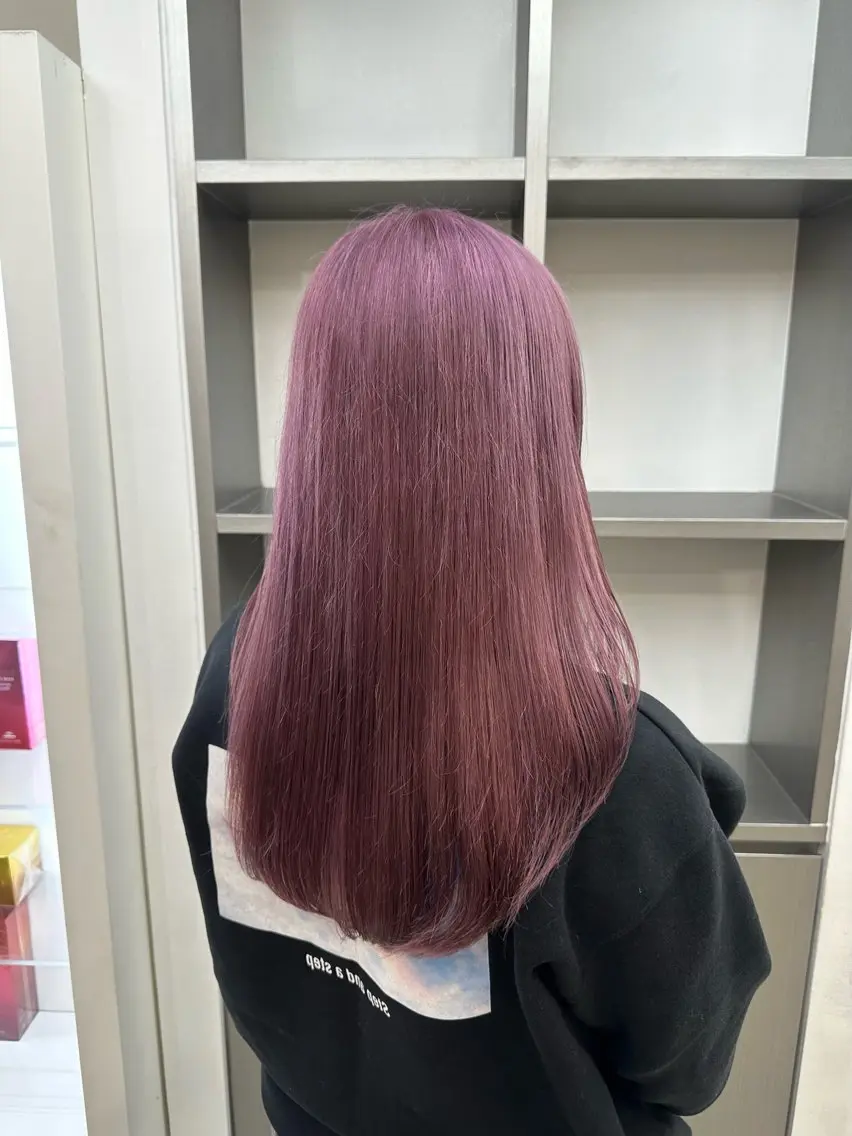 セミロング カラー パーマ ヘアアレンジ 暖色💖ツヤ髪💖 masae🌼のヘアスタイル
