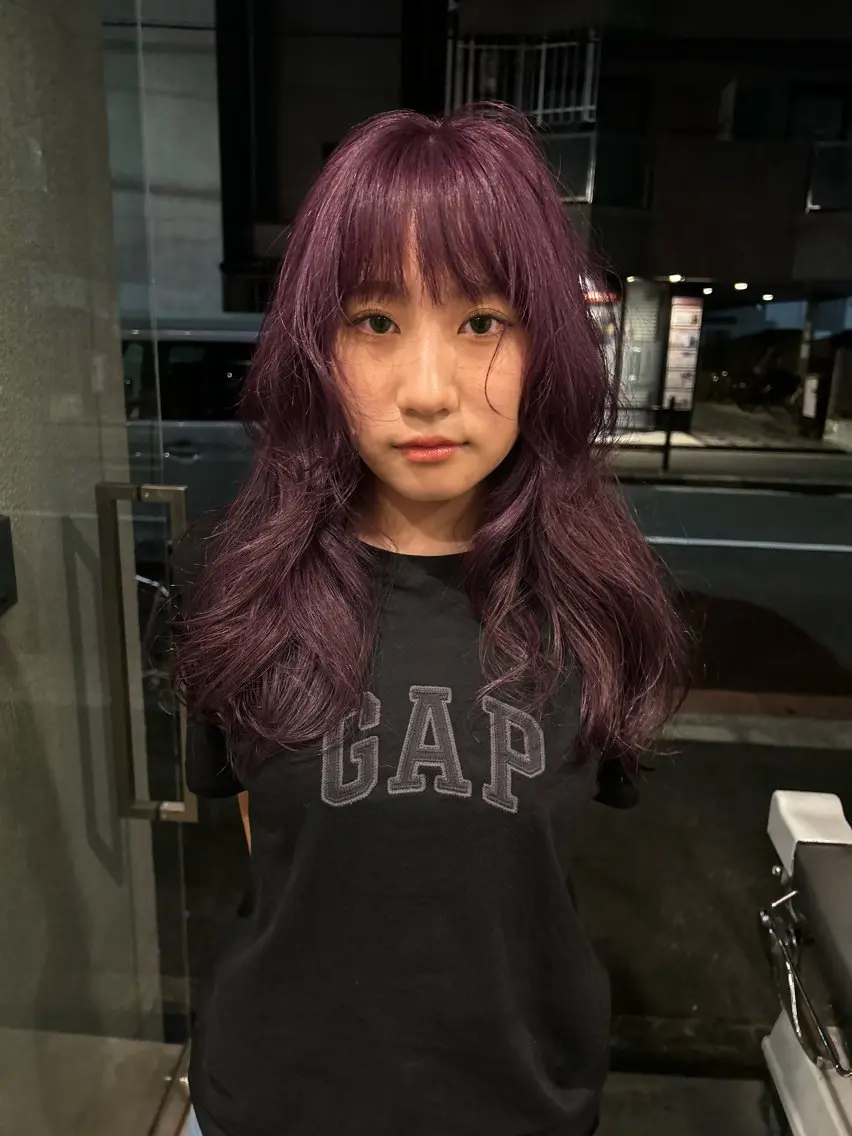 カラー カット ヘアカラー トリートメント 心斎橋/レイヤー/ ブリーチ/モエのヘアスタイル