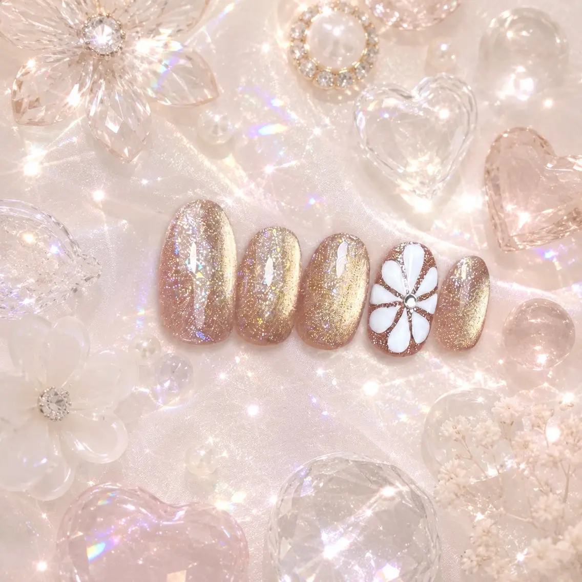 ネイル フラワーネイル 韓国ネイル ハンドネイル chai nail + eye📍鶴橋のネイルデザイン