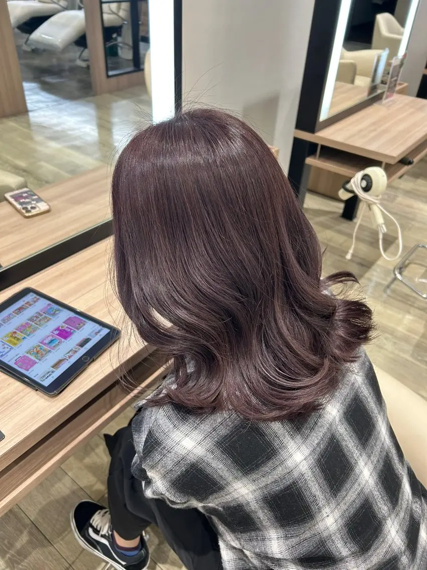 ミディアム ヘアカラー 能登 彩穂のヘアスタイル