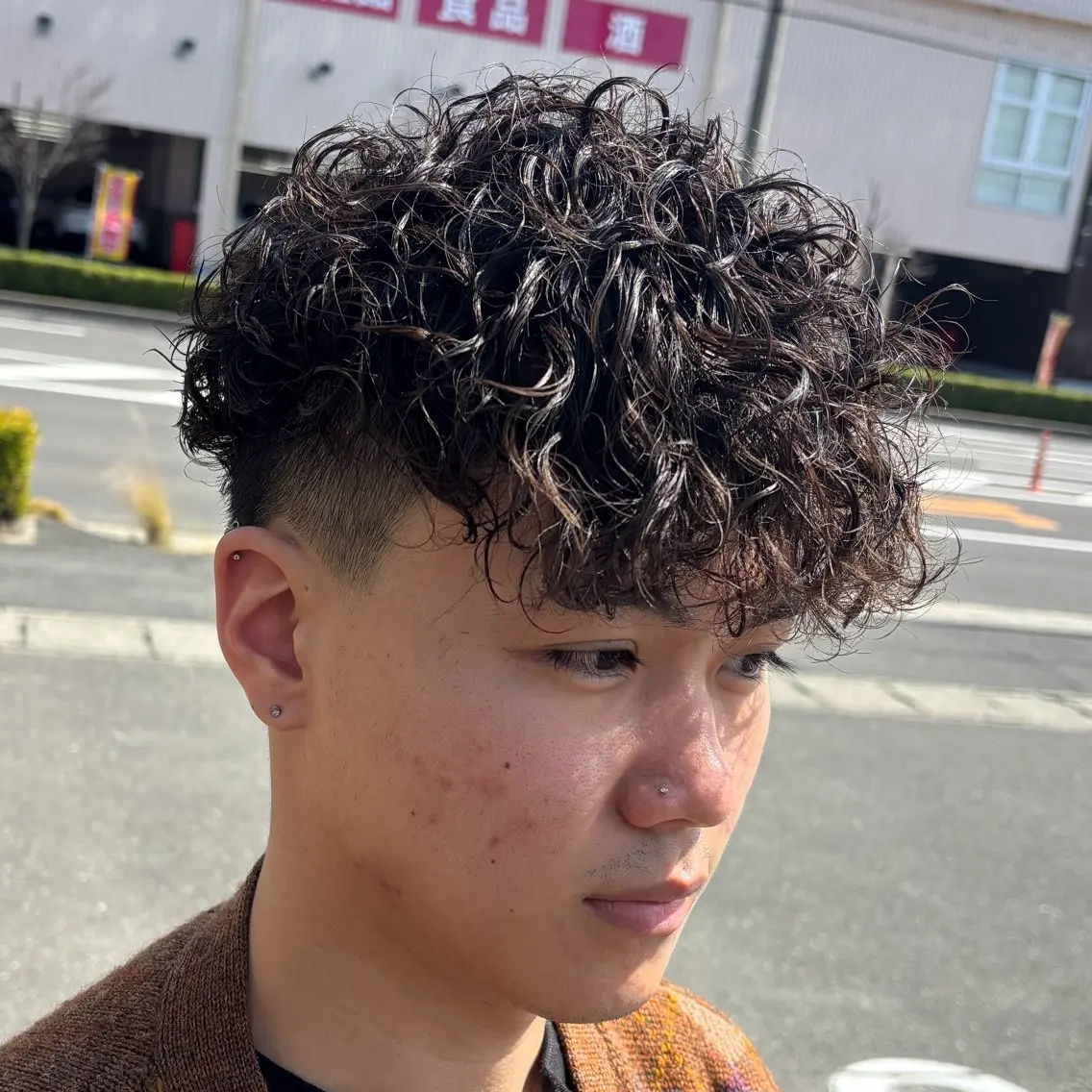 ミディアム 米谷 理玖のヘアスタイル