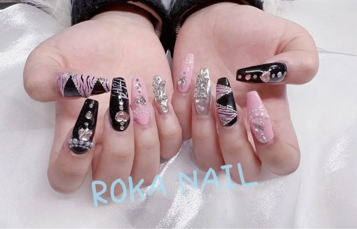 ロング ハンドネイル 長さだし専門店 ROKANAILのネイルデザイン