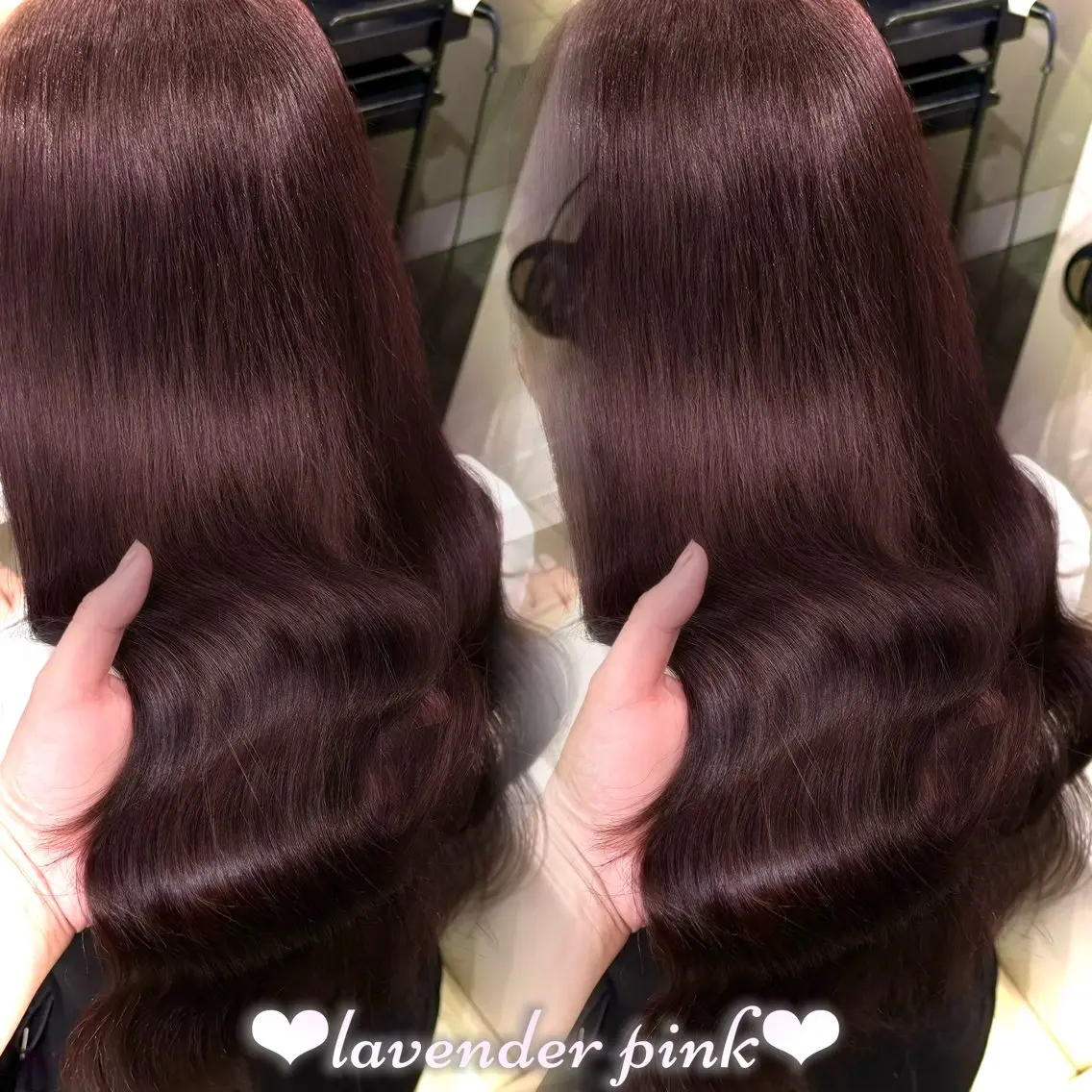 ロング カラー ラベンダーカラー カット ヘアカラー トリートメント 新宿/艶カラー 🎀韓国ヘアKANAのヘアスタイル