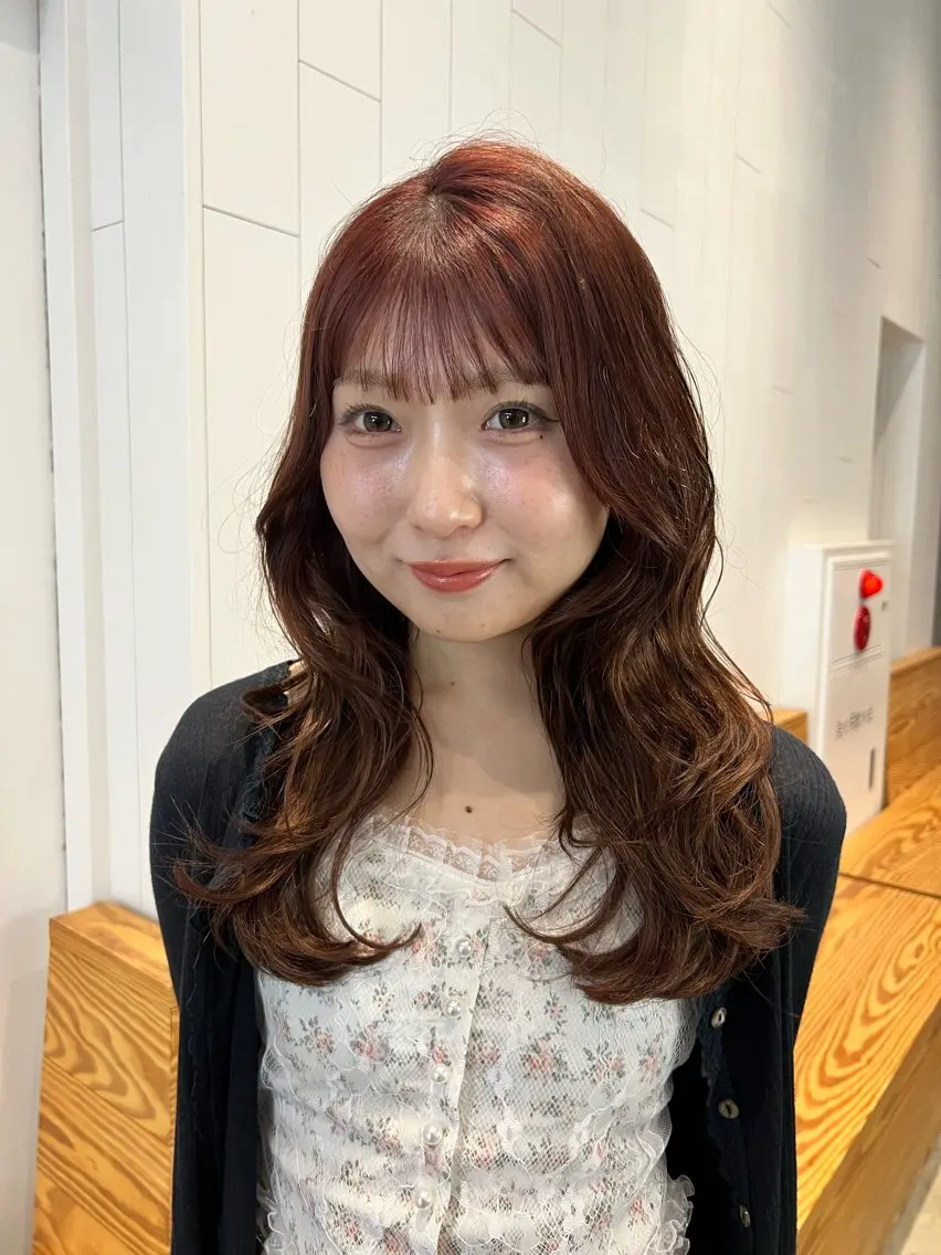 ロング ボブ レイヤーカット レイヤーカット特化 シオンのヘアスタイル