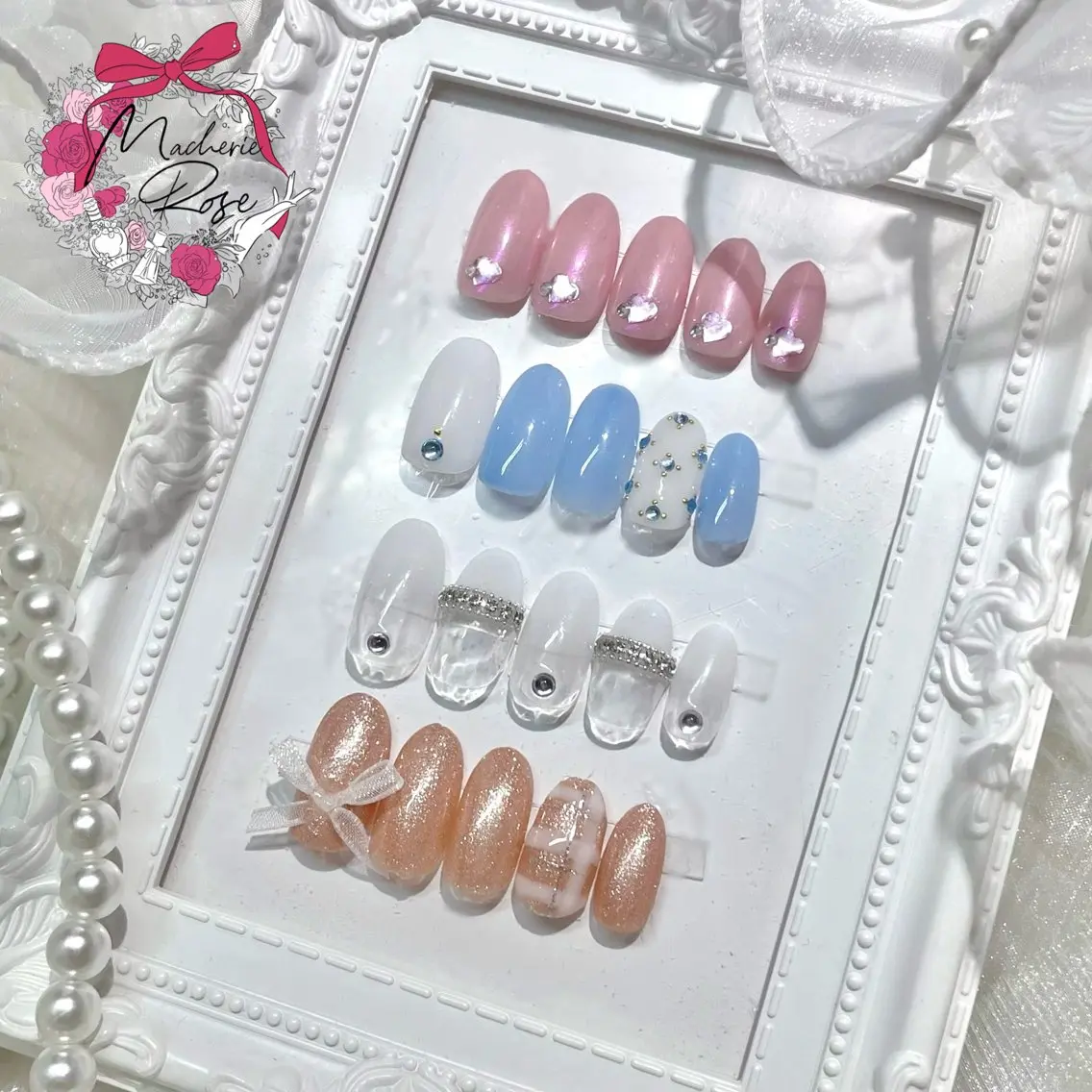 ネイル Macherie Rose Jrのネイルデザイン