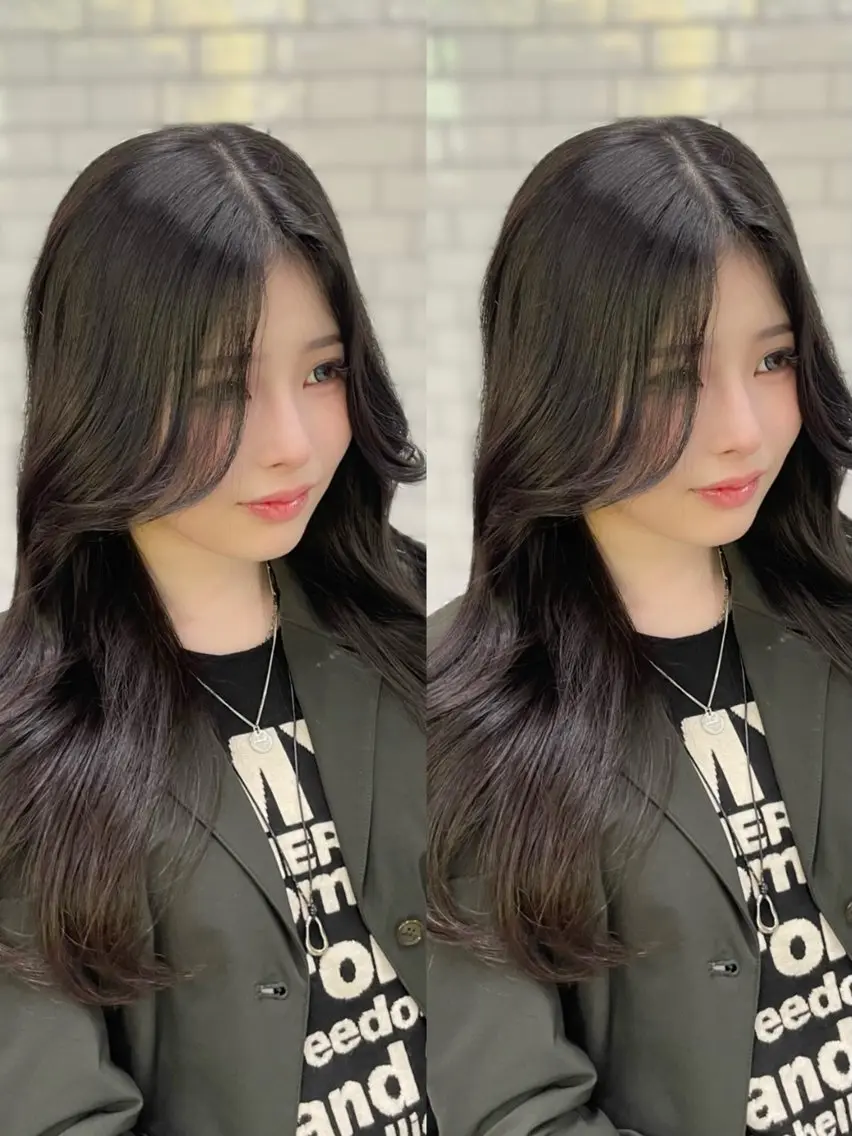 ロング カラー RAIRA 福岡韓国ヘア‧₊˚✧のヘアスタイル