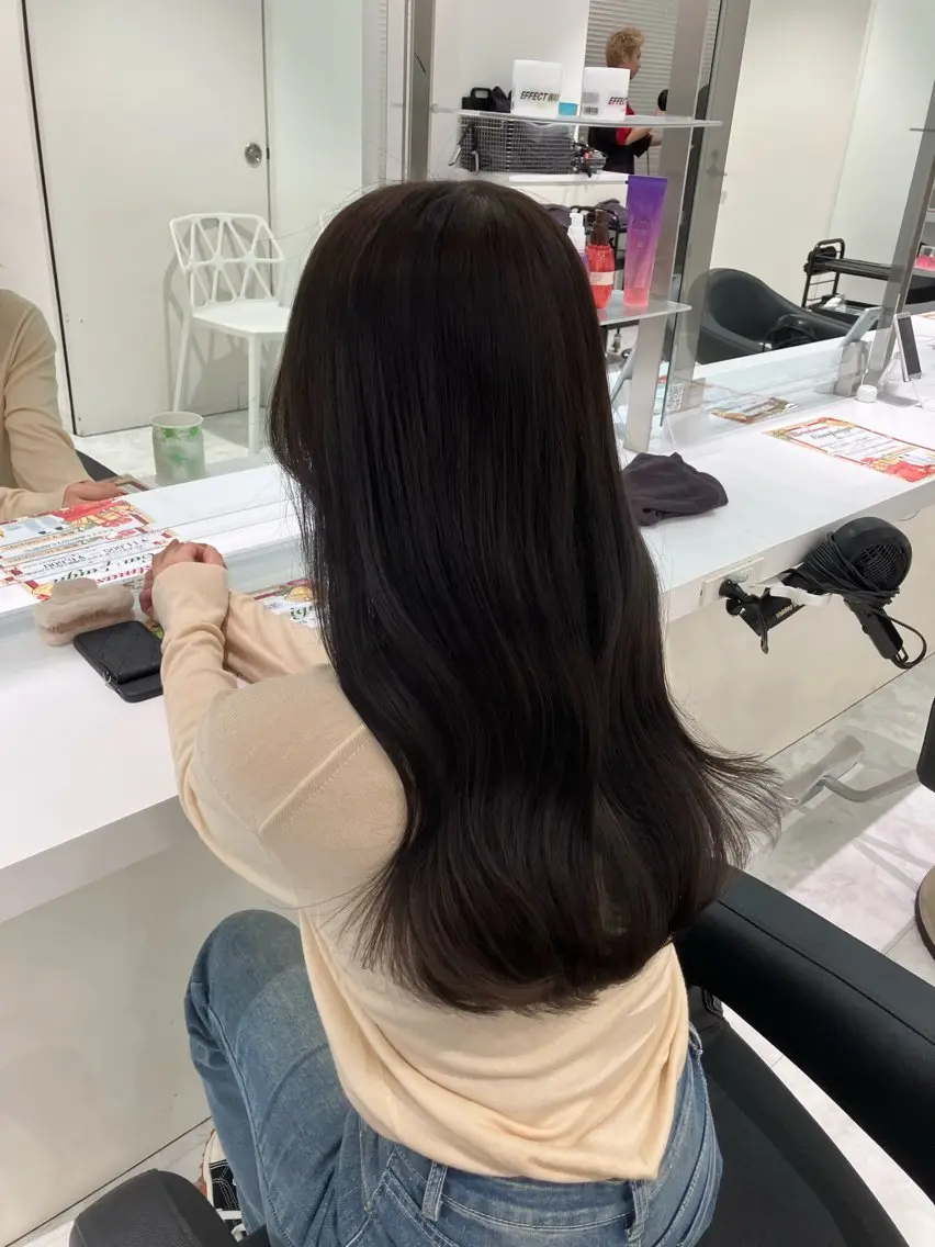 ロング カラー ヘアアレンジ 💓色落ちまで綺麗な 垢抜けカラー💓のヘアスタイル