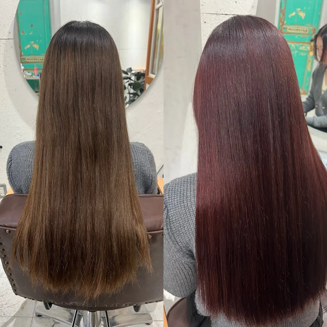 セミロング カラー ヘアアレンジ 髪質改善 金子 廉のヘアスタイル