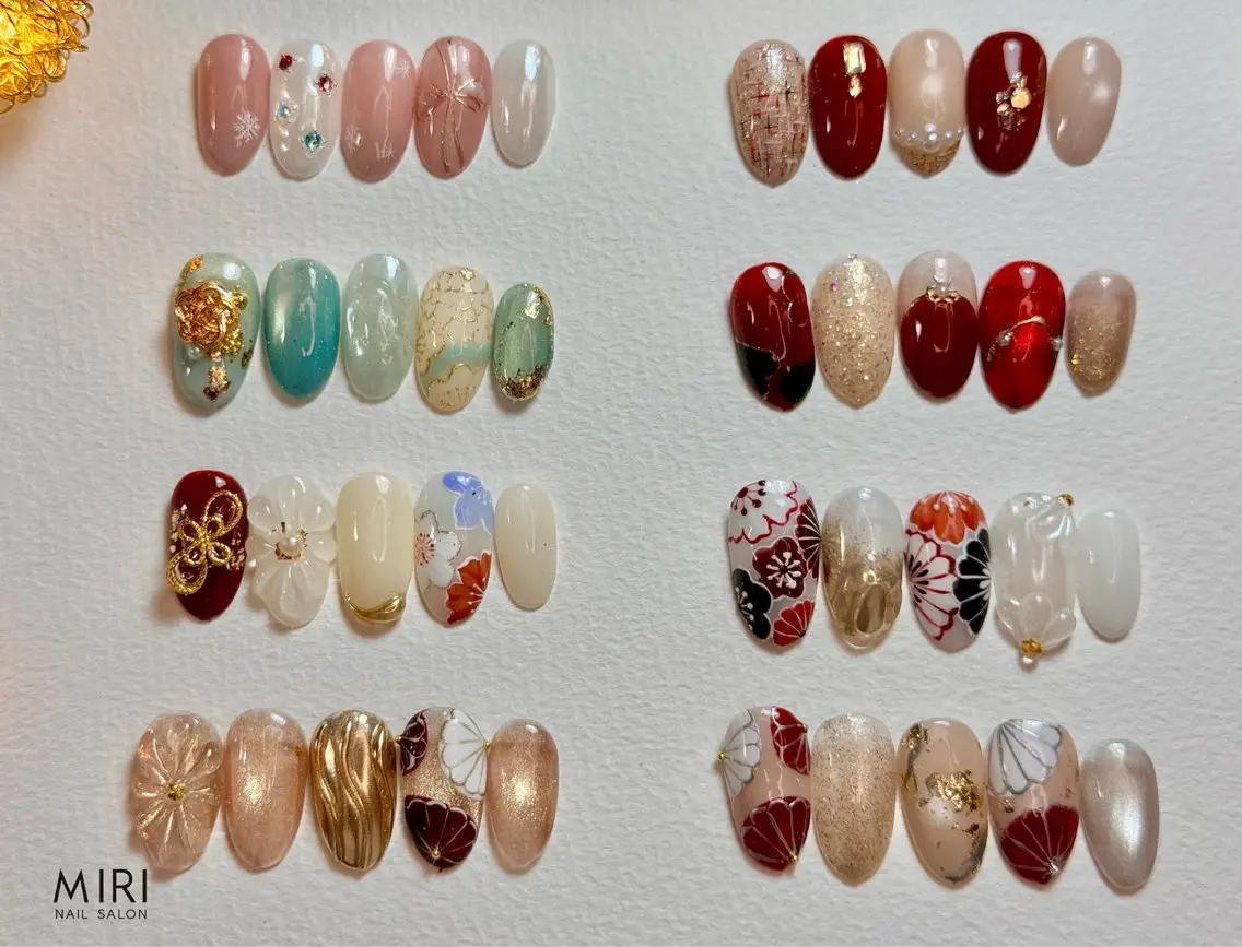 ネイル 成人式 ハンドネイル Miri nail salonのネイルデザイン