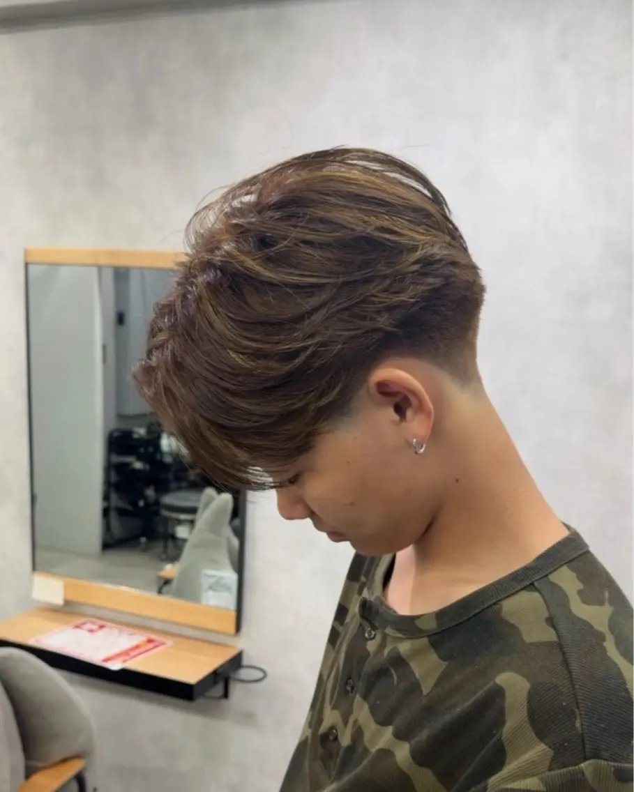メンズ カット ヘアカラー Chlan岡本 フウトのヘアスタイル