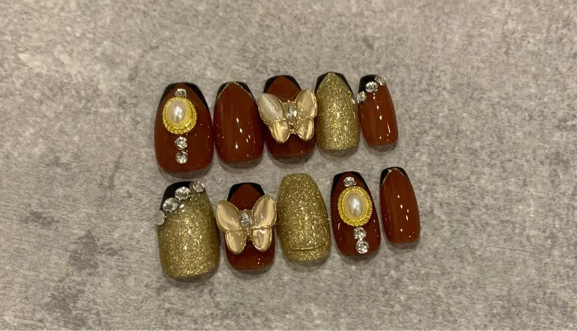 ネイル 成人式 ネイルチップ belalua nail&eyeのネイルデザイン