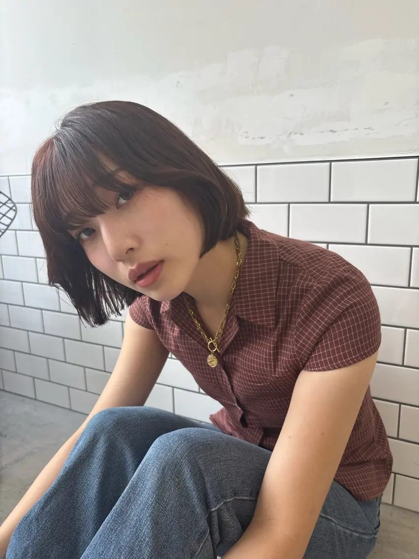 ショート カラー カット ヘアカラー トリートメント Emma ecole /栄/RIOのヘアスタイル