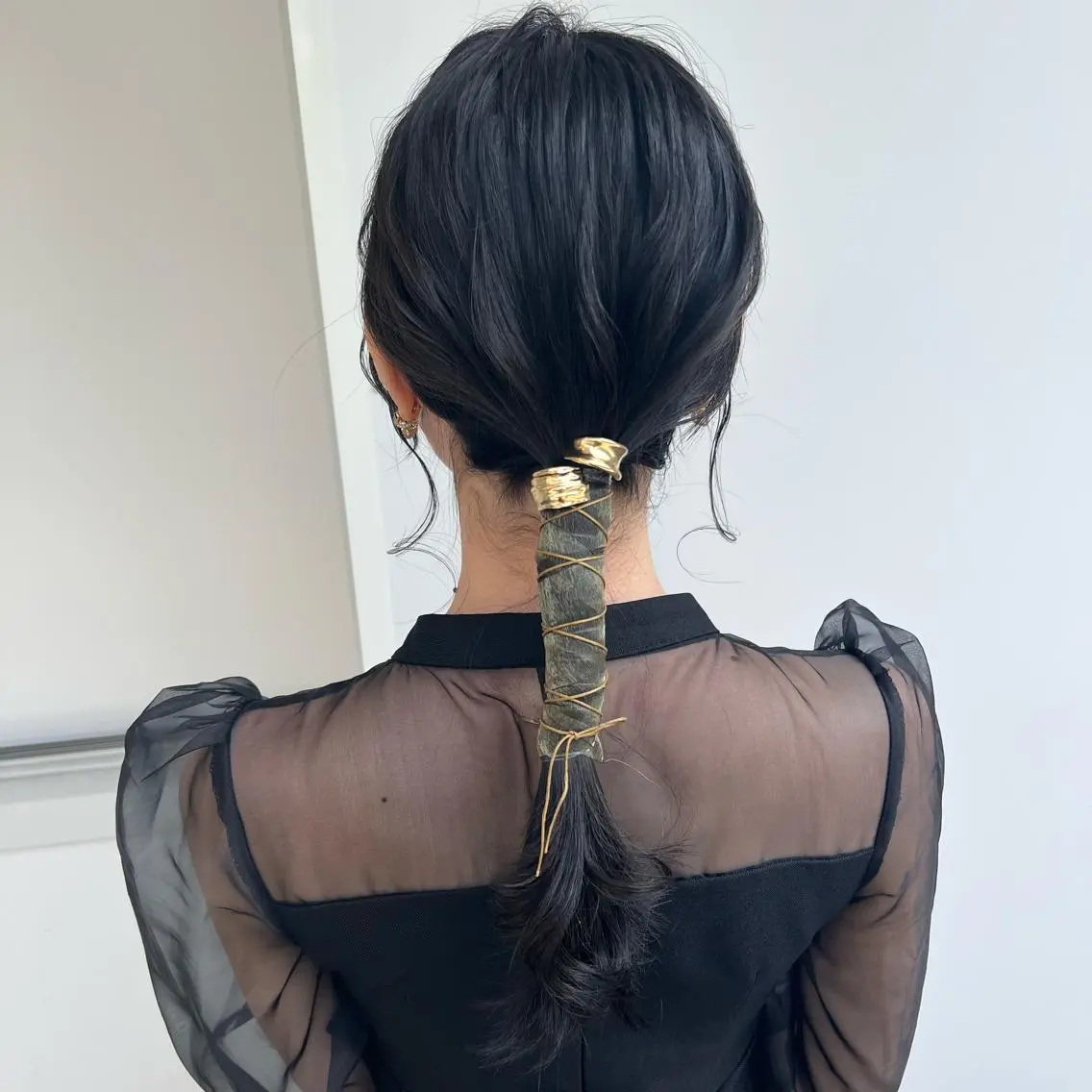 セミロング ヘアアレンジ 結婚式・ブライダル ヘアセット 卒業式お呼ばれ🕊️ ヘアセット✴︎ミキのヘアスタイル