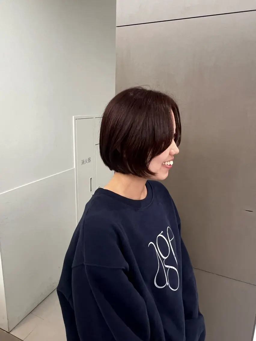 ショート カット ヘアカラー トリートメント 柔らかいカラー🎀 rinaのヘアスタイル