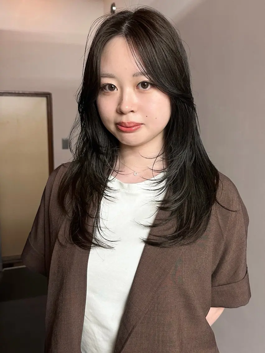ロング カラー カット ヘアカラー トリートメント 🐏nao /レイヤーカット🐏のヘアスタイル