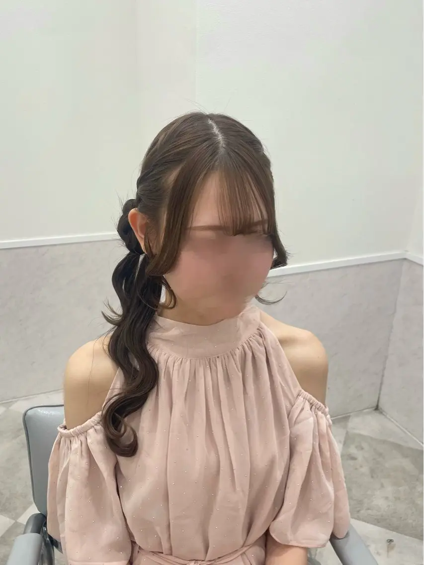 ロング ヘアセット 中村 心のヘアスタイル