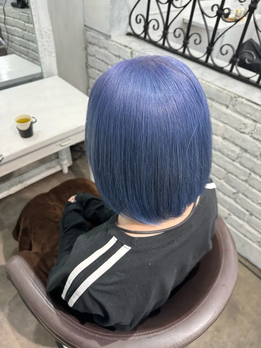 ミディアム カラー バレイヤージュ ミストバング ベージュカラー ブリーチ 抜きっぱなしブロンド 札幌ブリーチカラー/ ダブルカラー/ドイのヘアスタイル