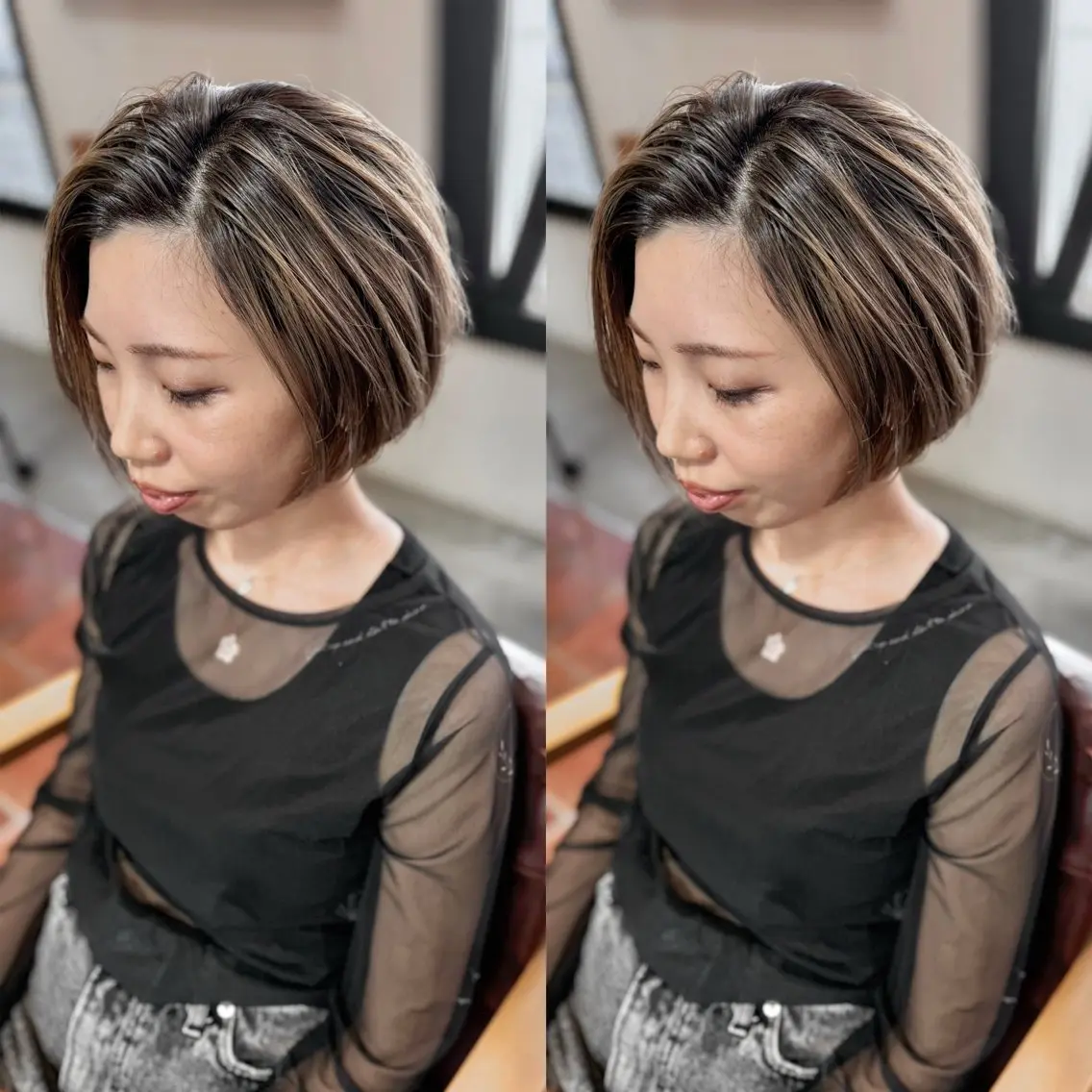 ショート カラー カット ヘアカラー 木村丈晴✂️ご来店 お待ちしてます😊のヘアスタイル