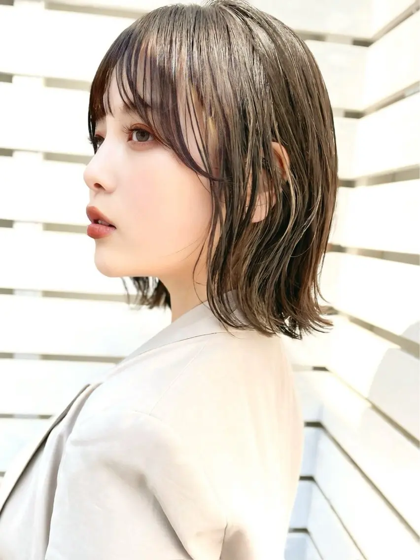 ショート カット ヘアカラー 縮毛矯正/小顔前髪 ボブ　秋本凌汰のヘアスタイル