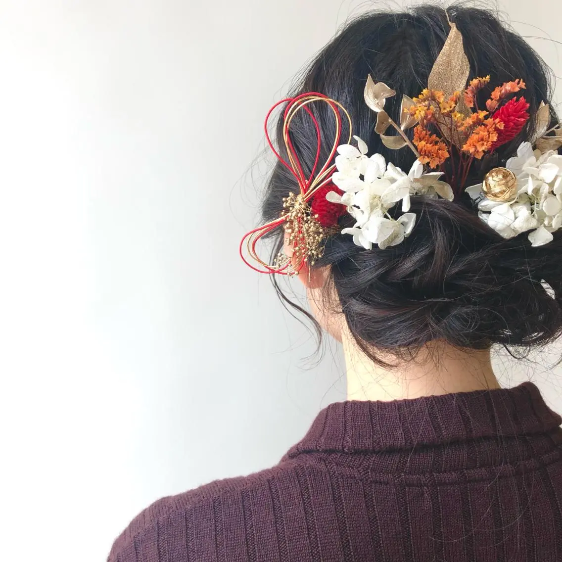 ミディアム ヘアアレンジ 卒業式のヘアスタイル ヘアセット 為近日向子🐥暖色 💘顔周りカット🌈のヘアスタイル