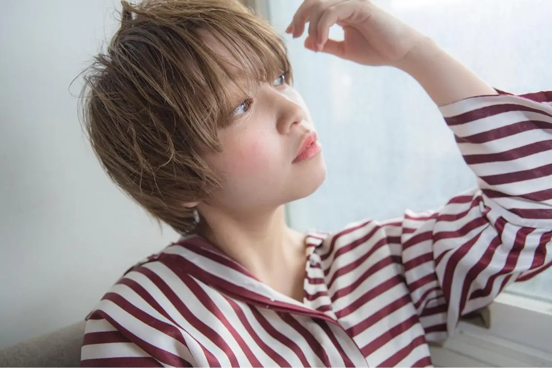 ショート カラー カット ヘアカラー ○HITOMI ○のヘアスタイル