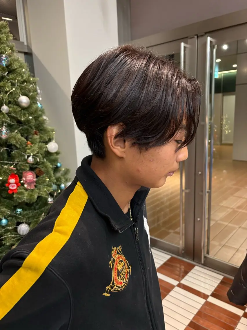 カラー メンズ ブラウンカラー メンズパーマ特化 sayoのヘアスタイル